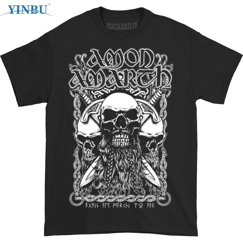 

Amon Amarth Bearded Skull Printed t-shirt YINBU Brand 2023 High quality Graphic Tee