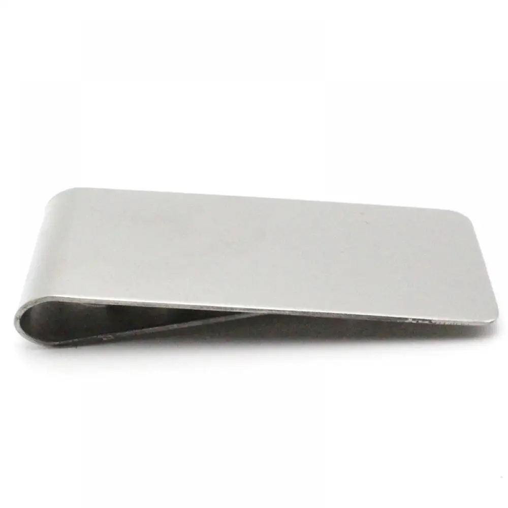 Mini Stainless Steel Slim Pocket Id Card Cash Money Clip Ticket Card Holder Wallet Ornaments Black Silver Crafts Bookmark Mens images - 6