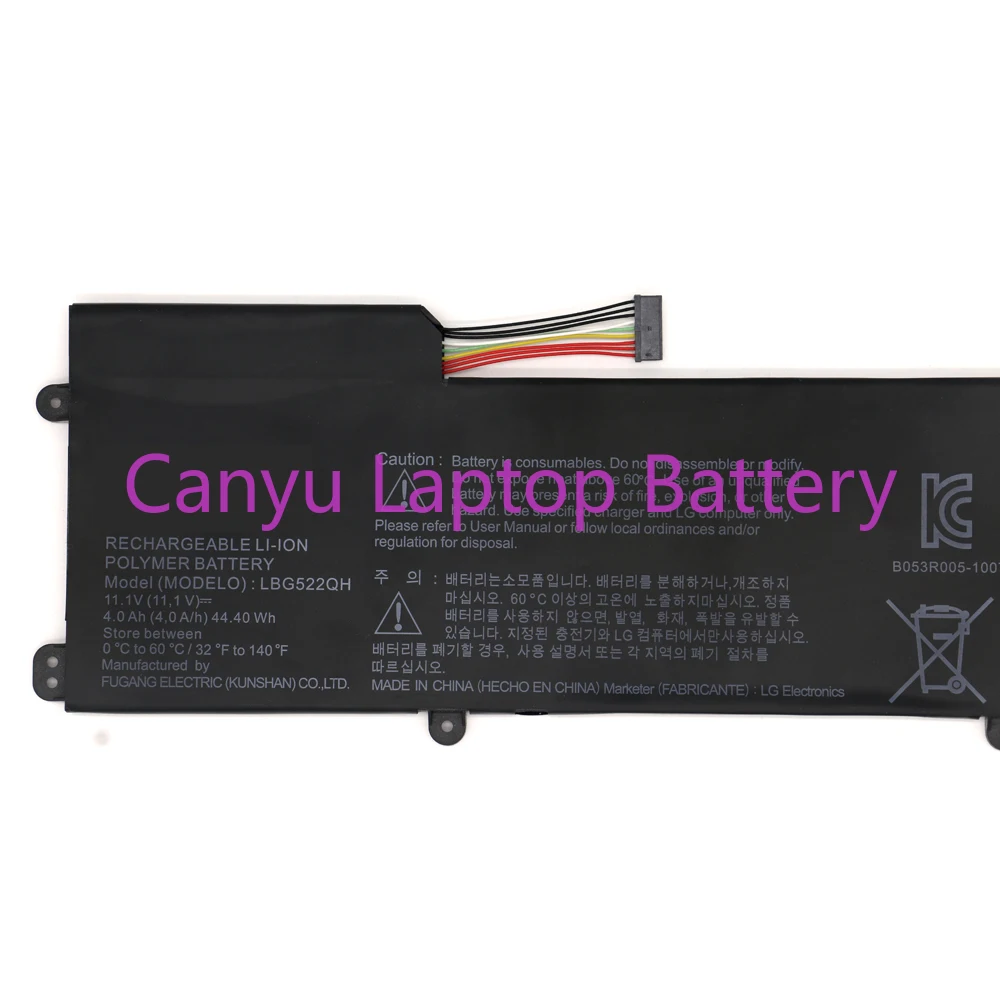 

New LBG522QH Laptop Battery For LG XNOTE Z360 Z360-GH60K 11.1V 44.4Wh 4000mAh