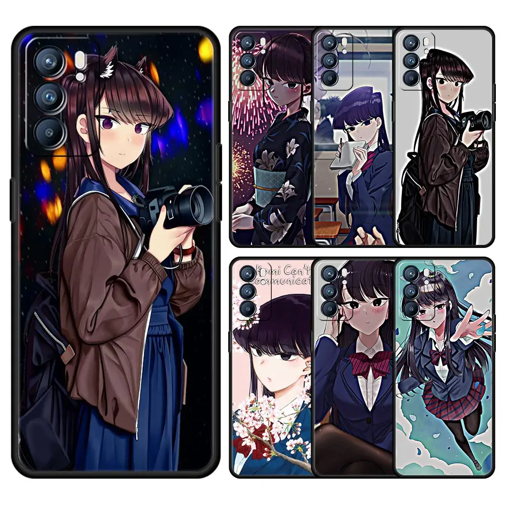 

Чехол с рисунком из аниме «не могу общаться» для Oppo Reno7 SE Reno6 Z чехол для телефона Find X5 Pro A54 A53 A52 A9 2020 A95 A16 A76 A74 A12