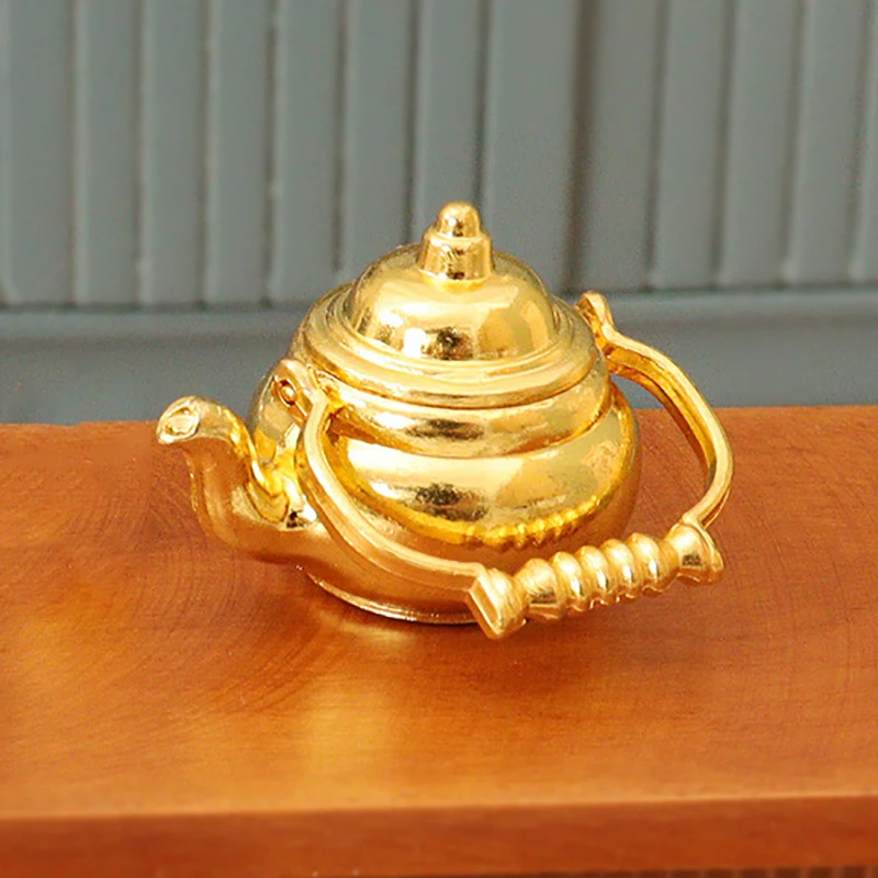 1 шт. мини-чайник для кукольного домика