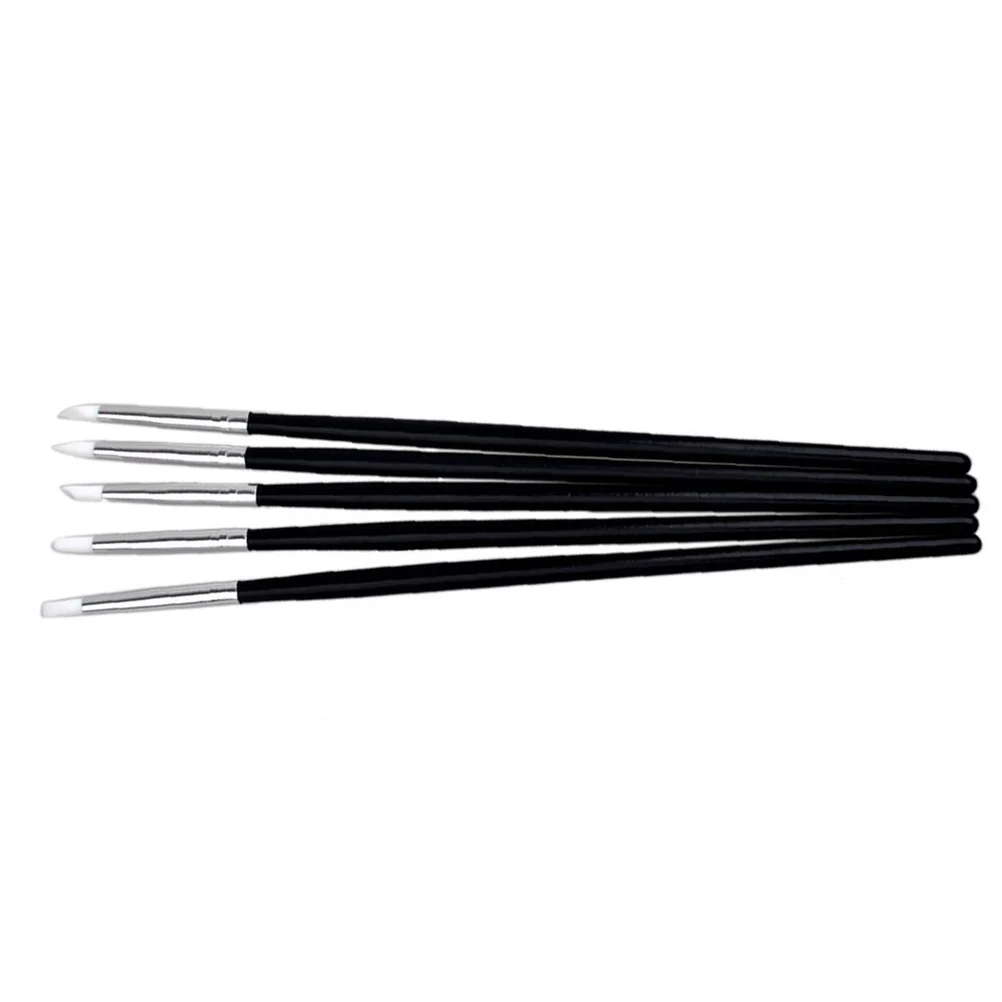 

5 Pcs Nail Drawing Pen Nail Tools Nail Polish Carving Pen Nail Implements Silicone Pen Nail Sculpture Pen
