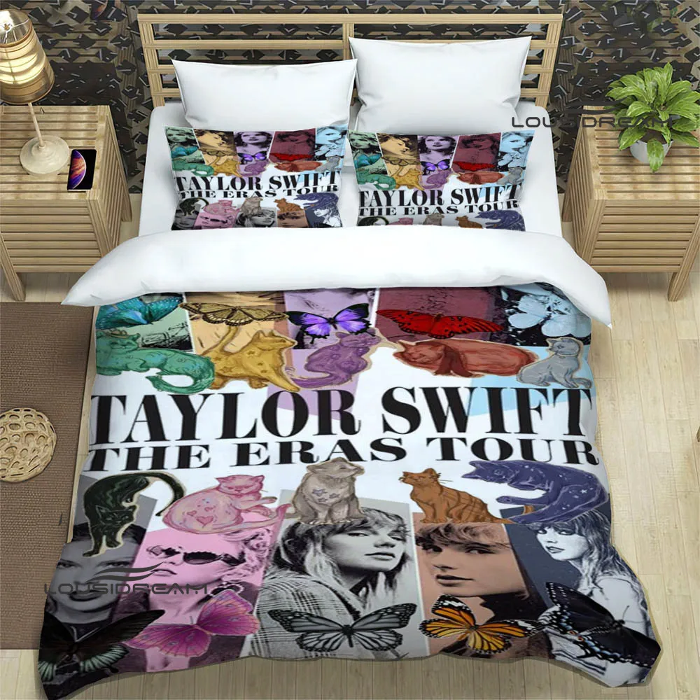 

Комплект постельного белья Singer Taylor-Swift, изысканный комплект постельного белья, пододеяльник, покрывало, набор постельного белья, роскошный подарок на день рождения