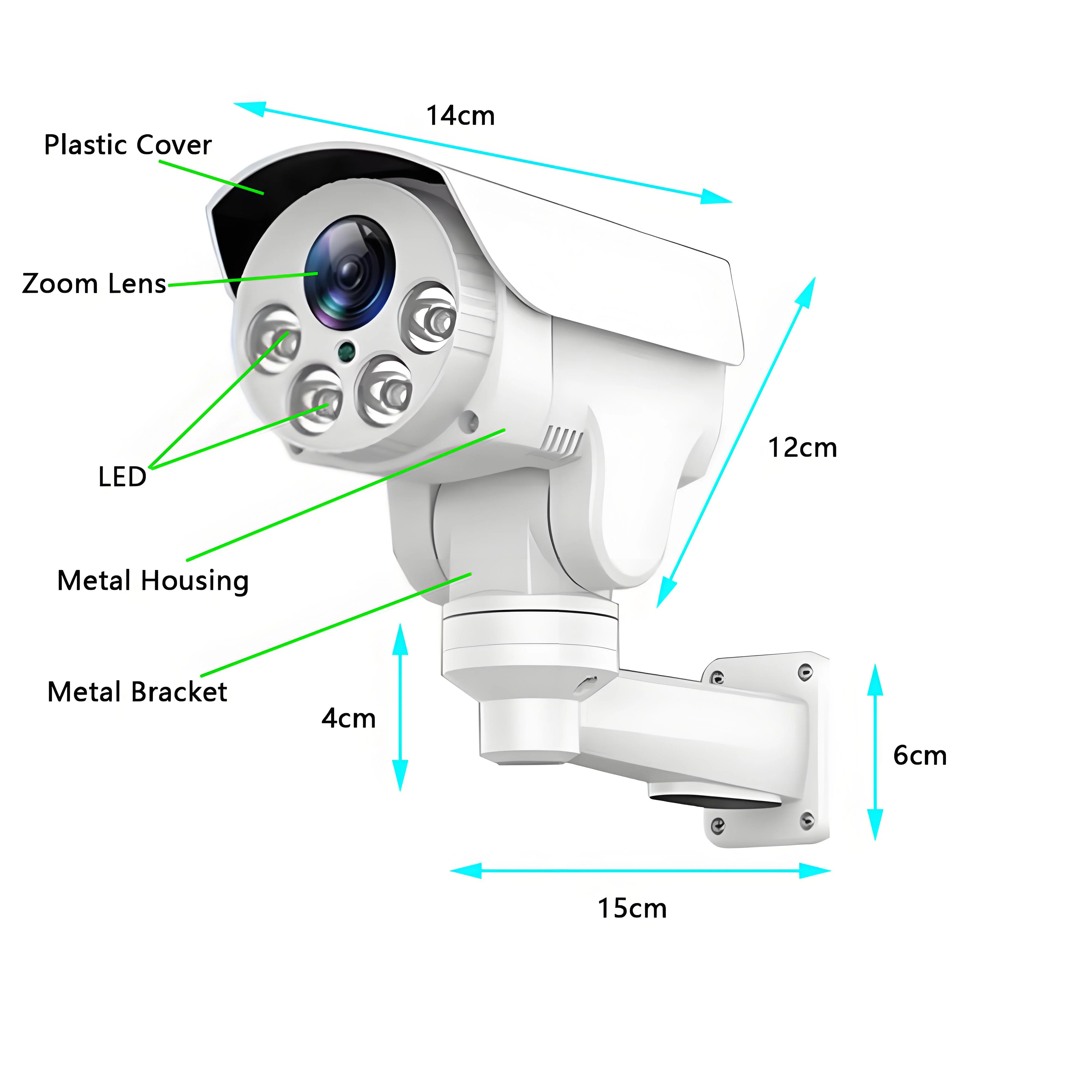 HJT 4K 8MP So-ny415 Bullet Security Surveillance IP камера POE PTZ Открытый 5MP 5X 10X Автоматический зум Отслеживание человека ИК Ночной Ve (art.: 3920d3df5e5ce) - 3920d3df5e5ce
