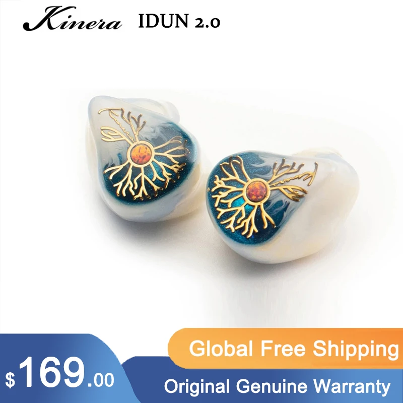 

Kinera Idun Golden ( Idun 2.0 ) 2BA+1DD Handpainted | Knowles BA | Modular Cable Included | Stage Monitoring | 10 Colour Option