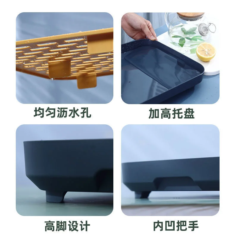 Подставка для чашки поднос стока доска хранения посуды коврик сушки кухонного