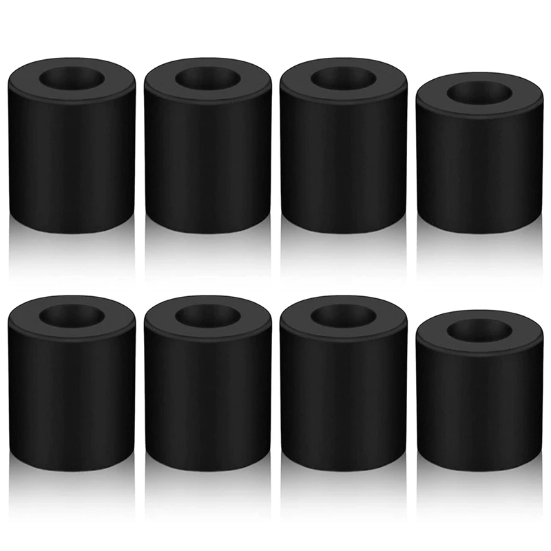

8 Pcs Heating Parts For 3D Printers Black Silicone Hot Bed Leveling Column Hot Bed Heat-Resistant Buffer(18Mm+16Mm)