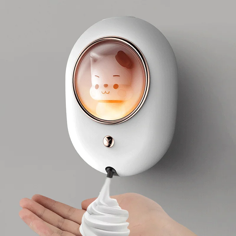 

For Kids Foam Soap Dispenser Automatic Induction Out of Foam Soap Container Wall-mounted Kitchen Dispenser 280ml Smart Bathroom