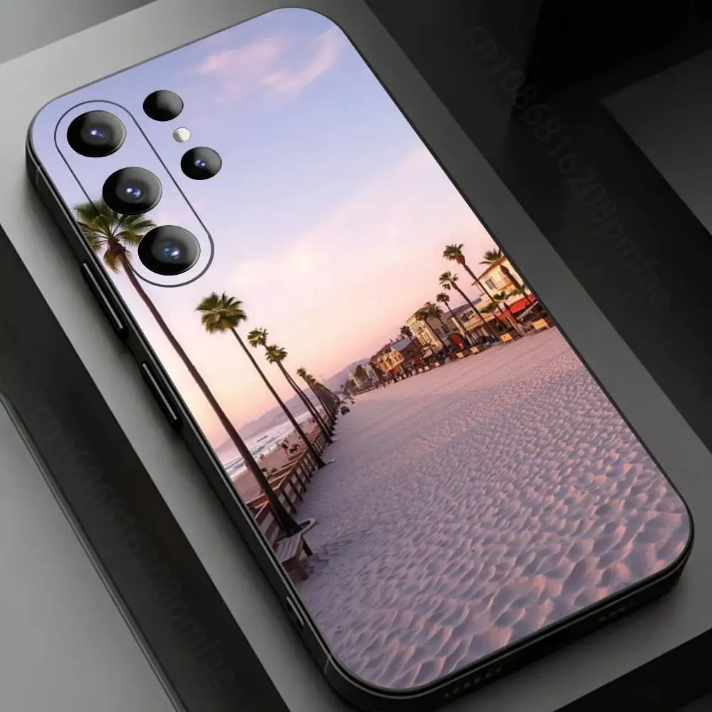 Фото Чехол для телефона Travel Los Angeles California для Samsung Galaxy S24,25,26,23 22,21,S20 Plus Ultra FE, мягкие чехлы-футляры №4