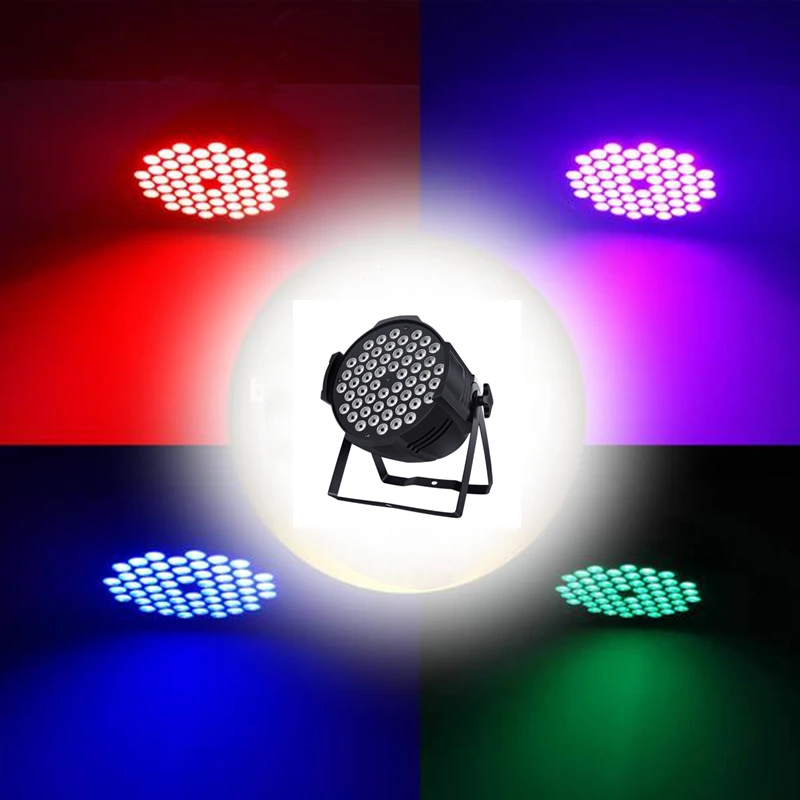Фото Pop 54x3W LED Par Light RGBW 4In1 LED Par Light Sound Activated DMX512 LED Wash KTV DJ Disco Bar Club Party Stage Light Event Sh №2