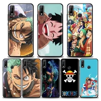phone case for huawei mate 40 10 20 pro rs case y6 y7 y9 y5p y6p y8s y8p y9a y7a silicone japan anime one piece luffy zoro