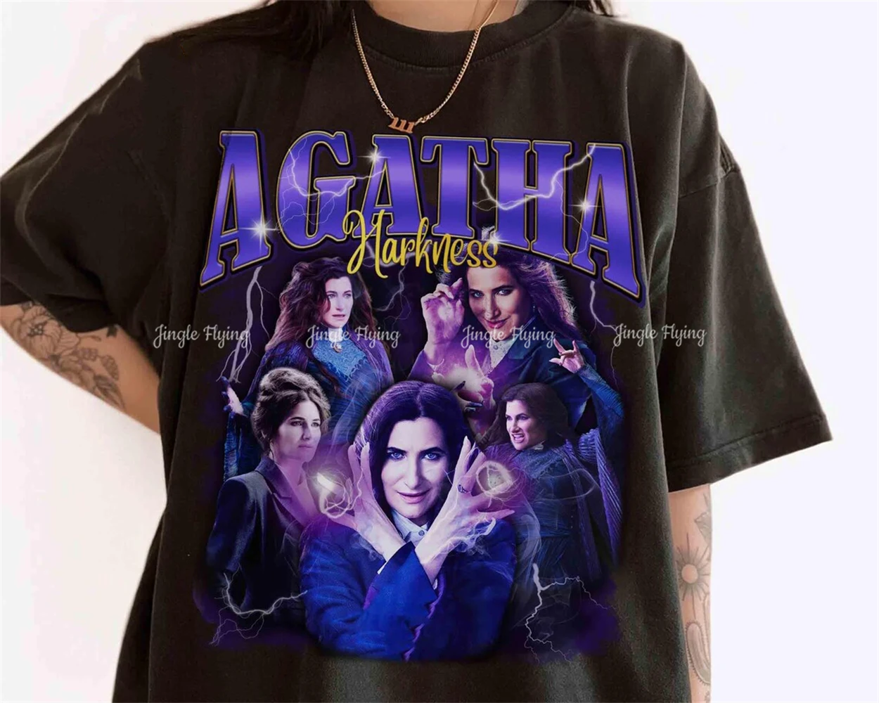 Футболка с портретом ведьмы Агата Харкнесс винтажная футболка Все я пережил