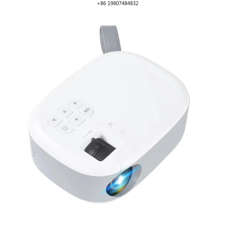 Фото Портативный карманный мини-проектор WiFi LED LCD Smart Beamer с функцией Mirror Cast для домашнего кинотеатра, 1080P, встроенные динамики, 100 люмен №1
