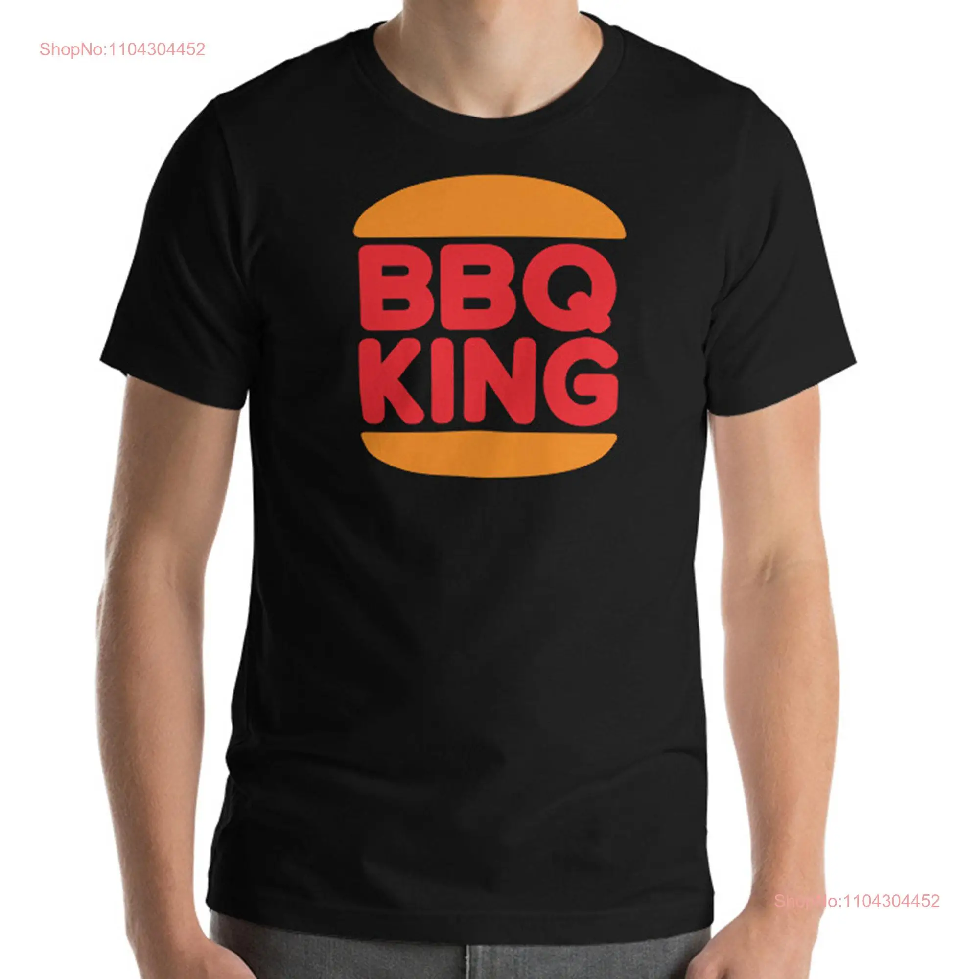 BBQ King Of The Grill Barbecue Master Foodie Мужская футболка с длинными или короткими рукавами