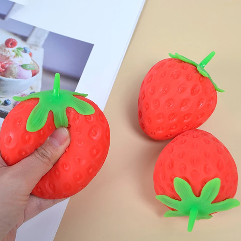 

Fruit Cute Strawberry Squishy Food Cream Scented Slow Rising Squeeze Toy