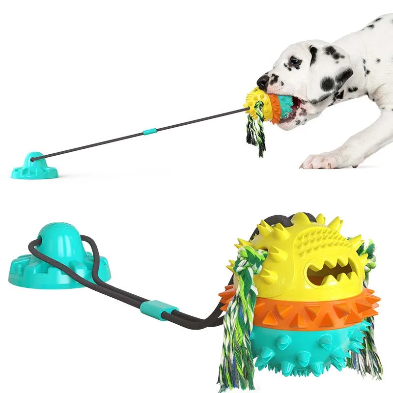 

Игрушки для собак, интерактивный мяч для собак, медленная кормушка, зубная щетка для жевания зубов и чистки домашних животных, игрушки для с...