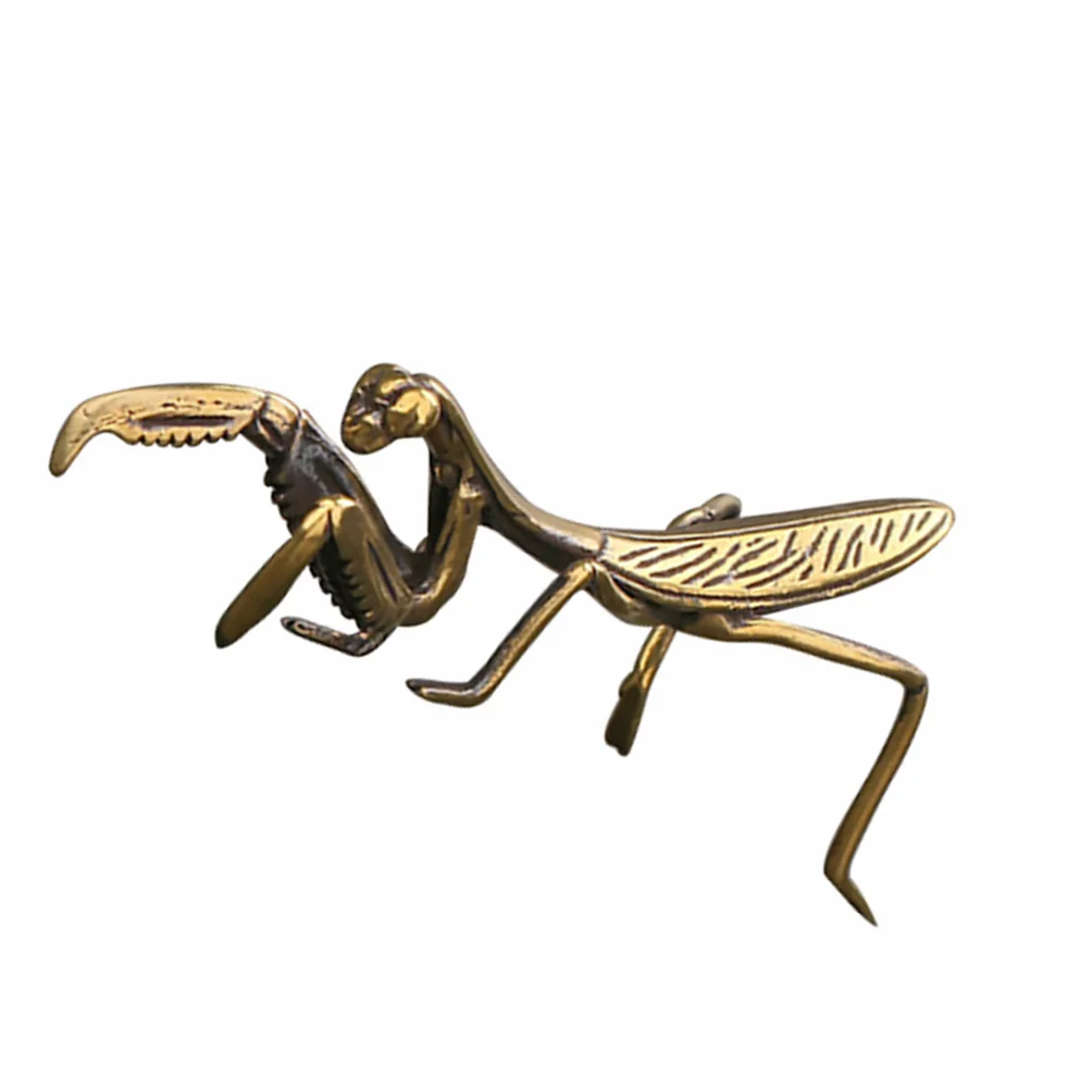 

Brass Figurine Statue Decor Insect Ornament Sculpture Praying Desktop Garden Figure Decoration Animal Shui Feng Table Toy