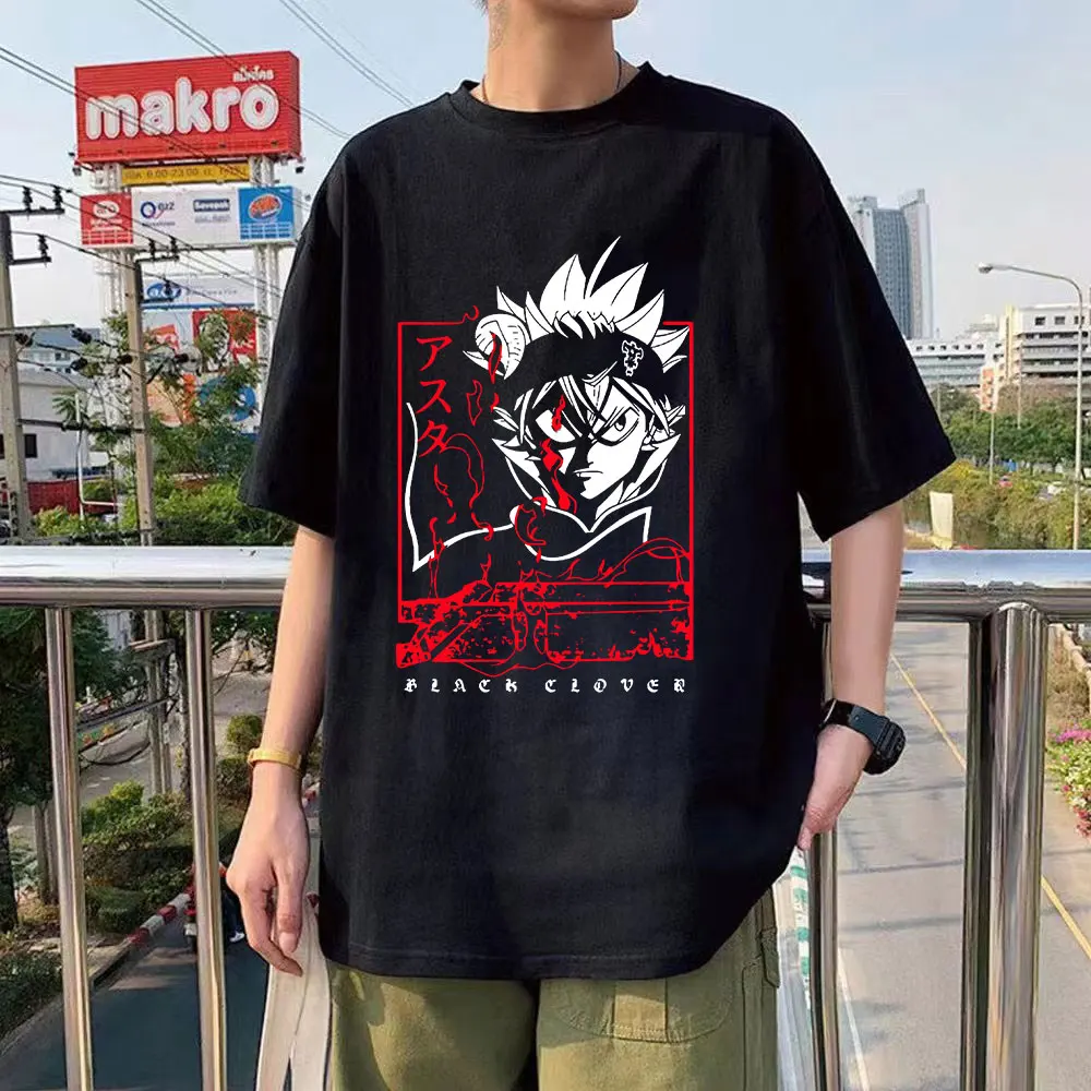 

Футболка мужская оверсайз с принтом аниме «Аста»