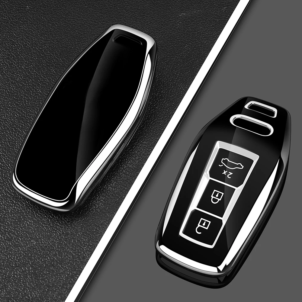 

Чехол для автомобильных ключей, совместимый с Audi 2025 2026 A5L, держатель для автомобильных ключей Q6L A5L E-tron Smart Remote Starter