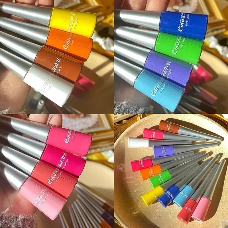 13 Colors Matte Liquid Eyeliner Colorful Waterproof Lasting Green White Blue Yellow Quickily Drying Eyes Makeup Tool |