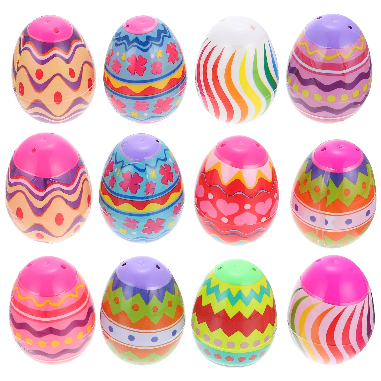 

12Pcs Children Easter Toys Bunny Egg Plastic Egg Twisting Toys Easter Party Favors