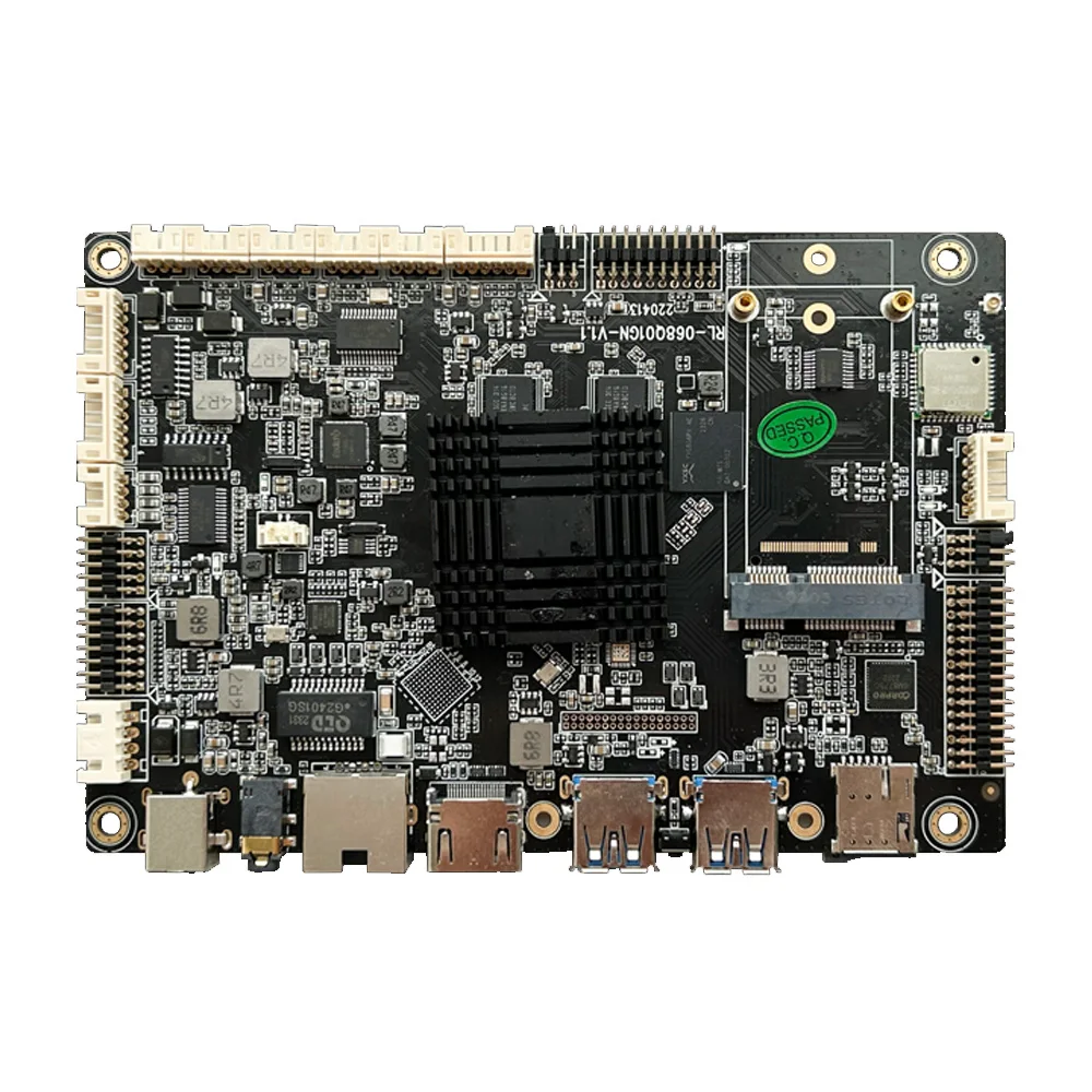 Фото RL-068Q01GN ARM Cortex A55, 4-ядерный Rockchip RK3568, макетная плата с открытым корнем, поддержка Android 12, многоэкранный дисплей №2