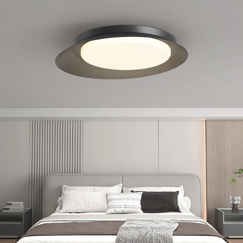 Скандинавская Минималистичная потолочная лампа для спальни 2024 современные