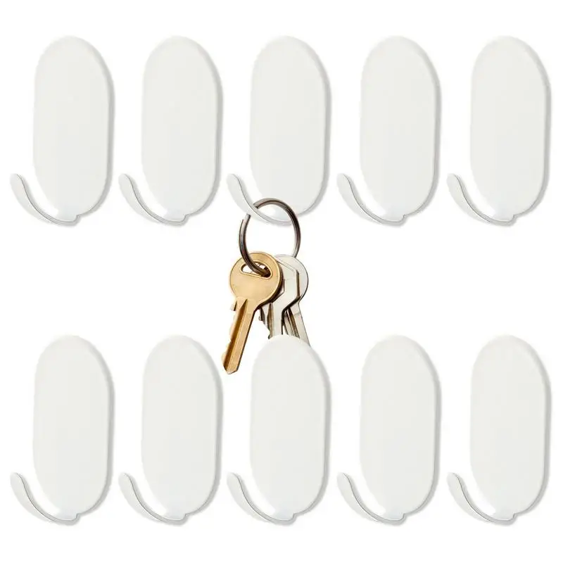 

Coat Hooks Wall Mount Hanger Set No Punching Bag Hanger Kitchen Hooks With Strong Adhesive For Bathroom Scarves Towels Storage