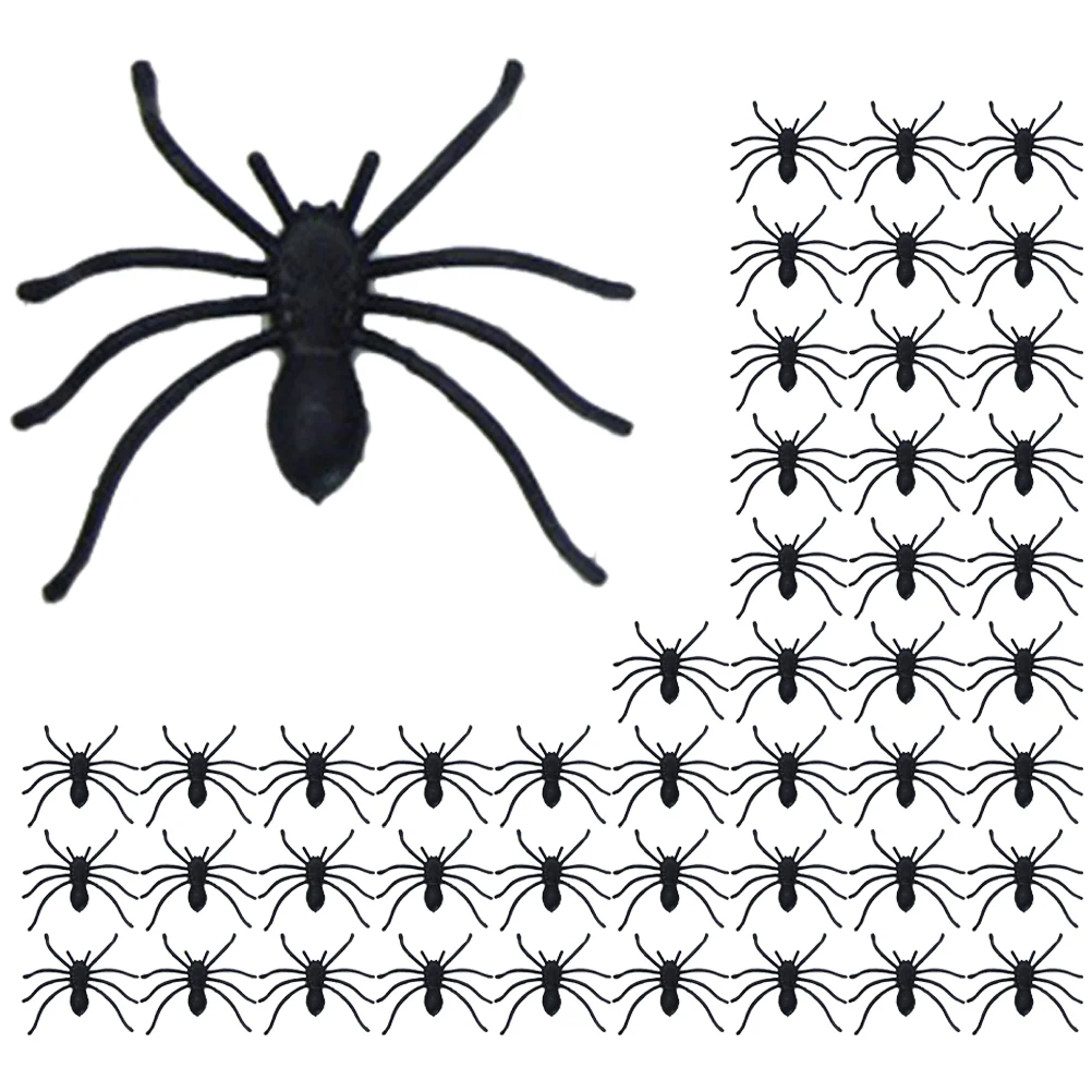 

150 Pcs Artificial Spider Mini Fake Spiders Halloween Simulation Make Plastic Simulated