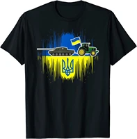 funny ukrainian farmer steals tank ukraine flag tryzub t shirt short sleeve casual 100 cotton o neck summer tees