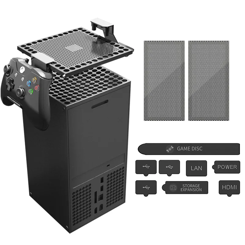 Host Dust Proof Cover Mesh Filter Jack Stopper Kit for X box Series Game Console Anti-dust Plugs Pack Protector Accessories | Электроника