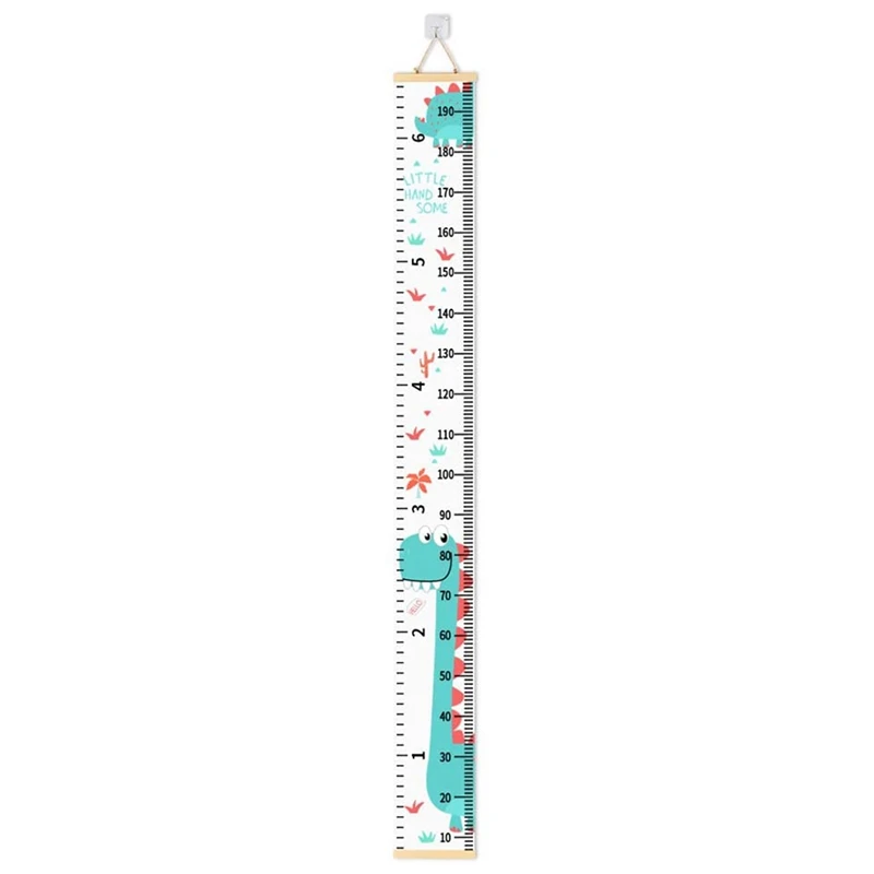 

Growth Chart For Kids Boys Girls Baby Canvas Height Chart Removable Wood Hanging Wall Ruler Room Decal With 1 Hook