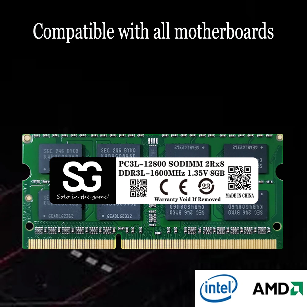 Оперативная память для ноутбука DDR3L 4 ГБ 8 16 PC3L 12800 10600 8500 1600 1066 1333 МГц 240Pin SODIMM 50 шт.