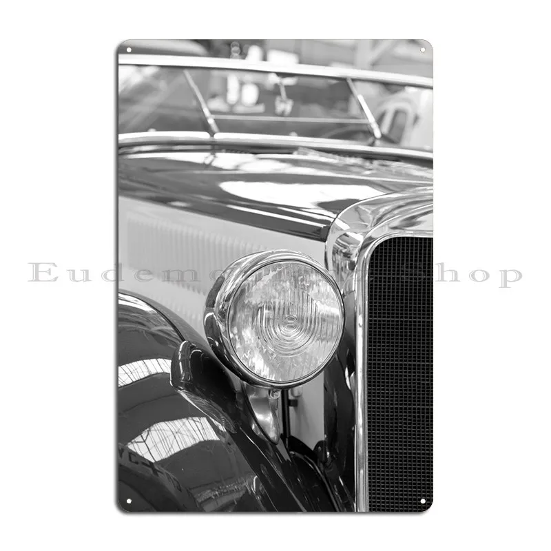 

Vintage Car Headlamp Metal Sign Create Poster Character Club Wall Mural Tin Sign PosterWall Decoration