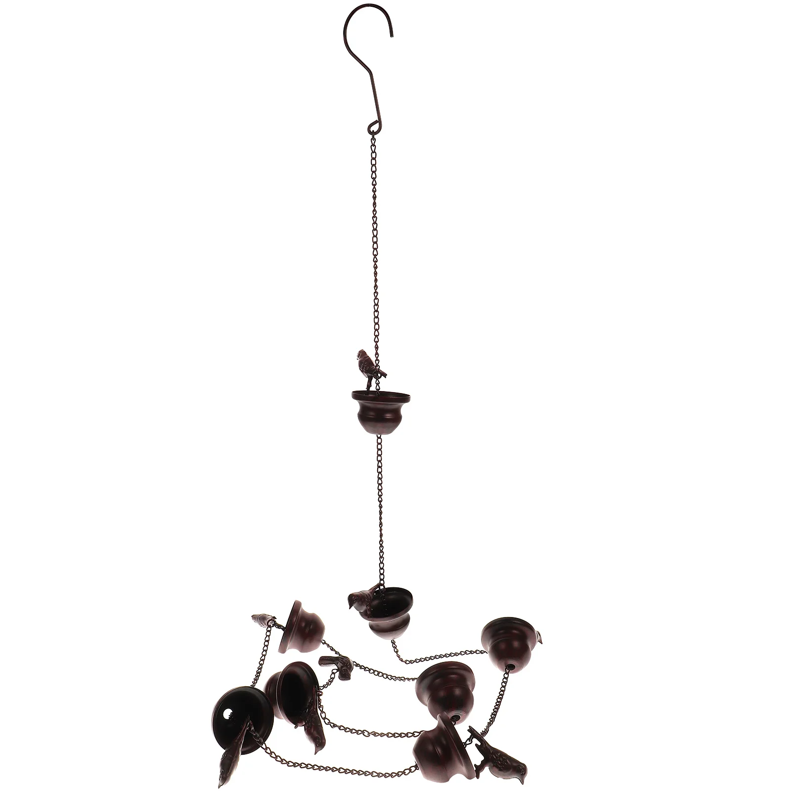 

Courtyard Decorative Rain Chain Replacement Chains Roof Reusable Chimes Cups Gutter