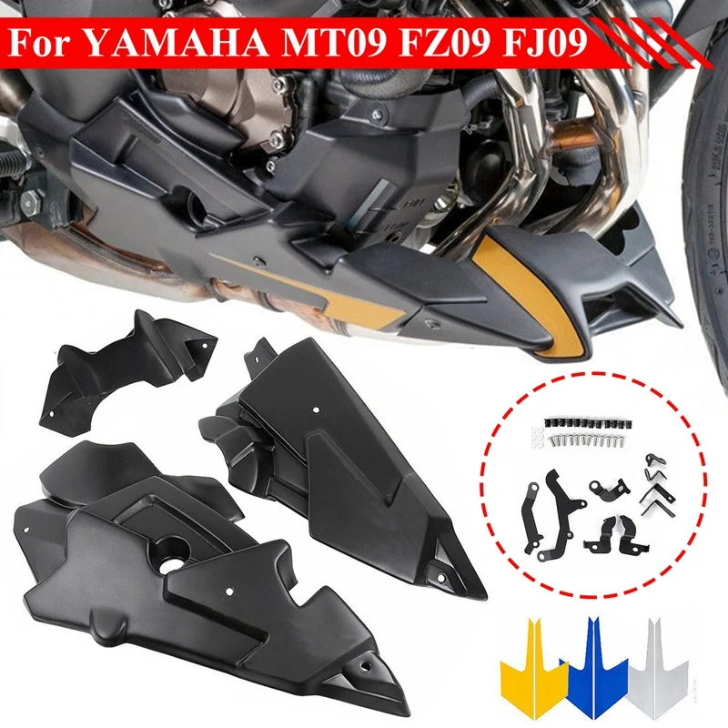 Нижняя обтекатель двигателя мотоцикла передний спойлер крышка Air Dam для YAMAHA MT09 FZ09