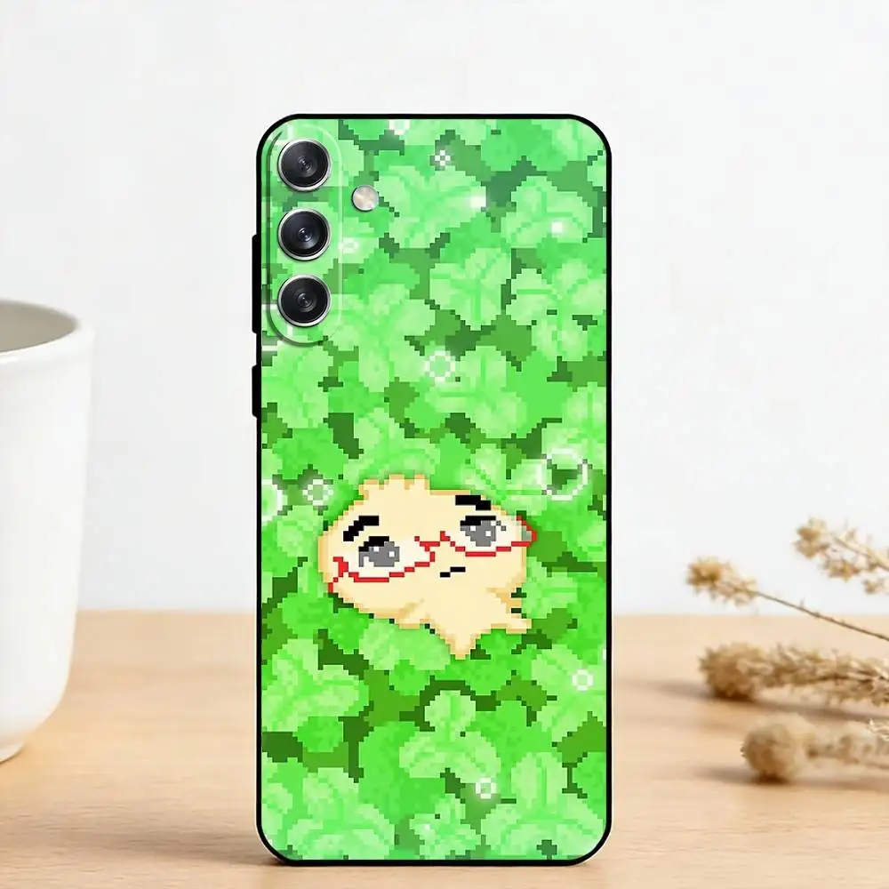 Фото Милый чехол для телефона A-Angyeongmandu K Dumpling для Samsung Galaxy A73, A72, A71, A70, A53, A52, A51 и других моделей, мягкий черный чехол №2