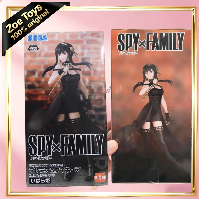 Фото В наличии: Премиальная статуэтка SEGA PM SPY×FAMILY Йор Форджер, статичная фигурка для декора стола, призовая фигурка с белой подставкой. №1