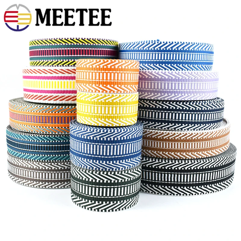 

2M 38/50mm Polyester Cotton Jacquard Webbing Tapes 2mm Thick Bag Strap Belt Lace Ribbons DIY Garment Textile Sewing Accessories