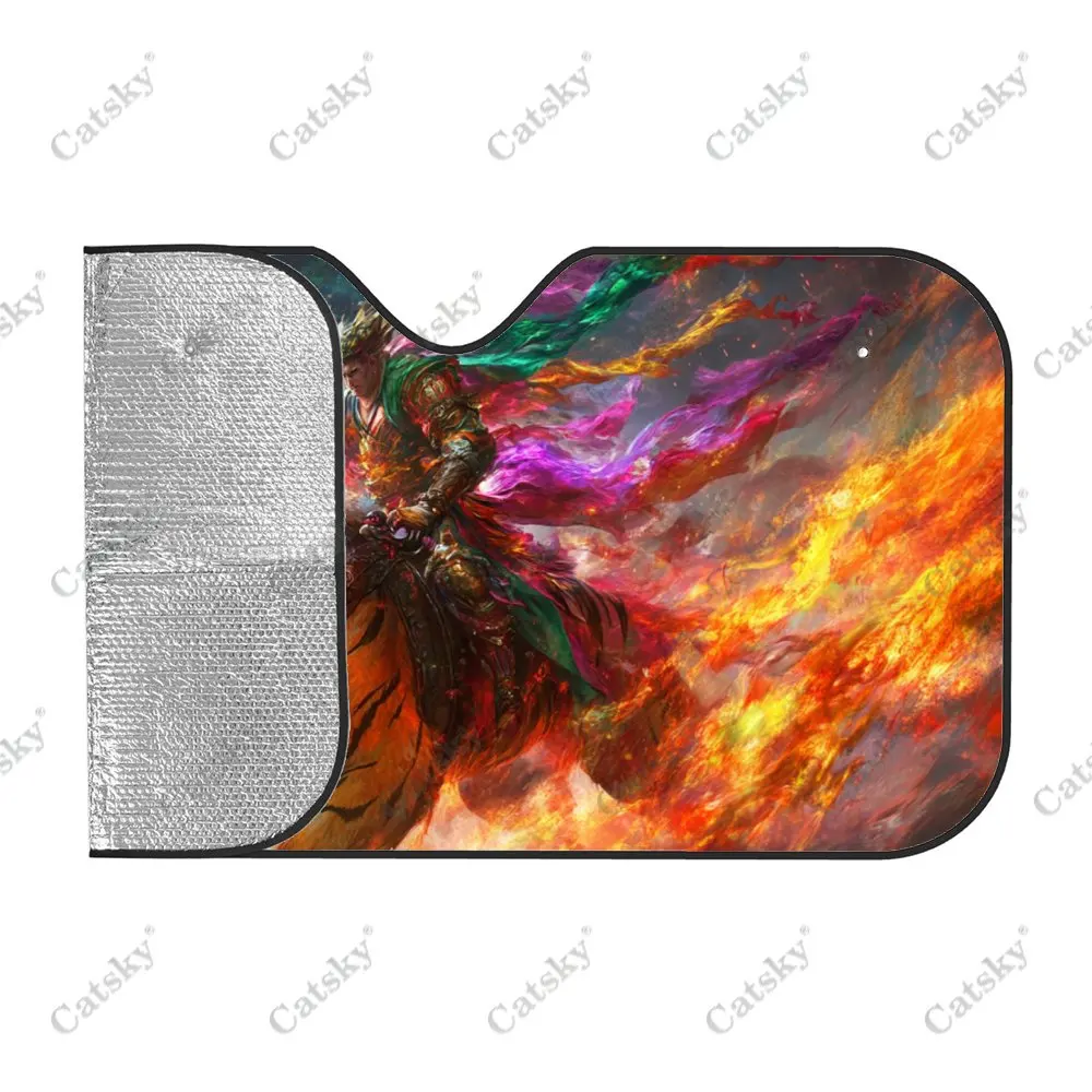 Солнцезащитный козырек Wukong Rides Flame Tiger для лобового стекла автомобиля