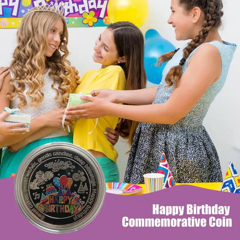 Монета-вызов с днем рождения монета на день забавная монета-вызов красочная