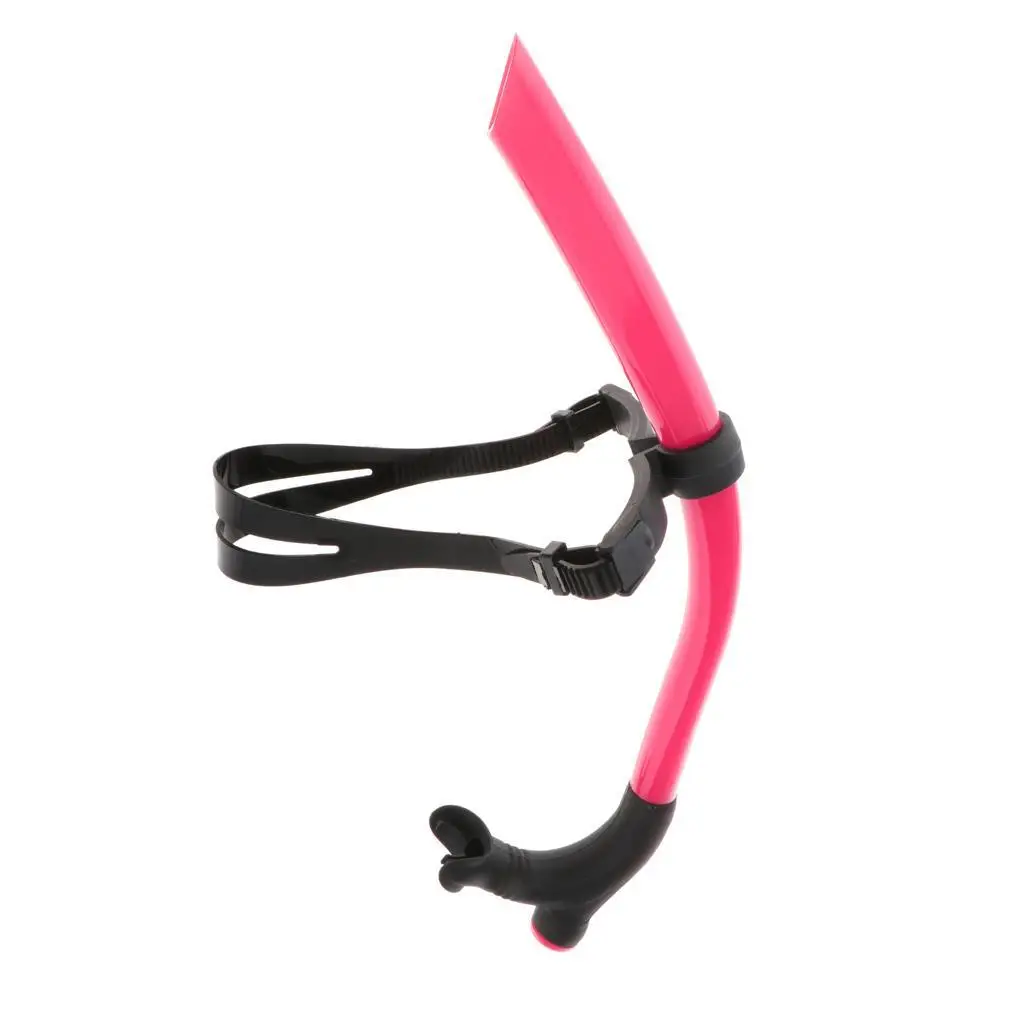 Силиконовая трубка для плавания регулируемый розовый ремешок головы