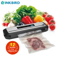 inkbird ink vs01 vacuum food sealer 110v automatic sealing machine with drymoist modes built in cutter for food preservation