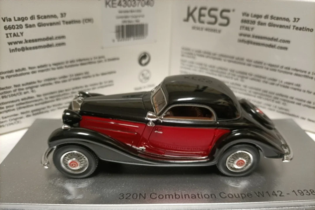 Модель автомобиля Kess в винтажном стиле масштаб 1:43 320N W142 1938