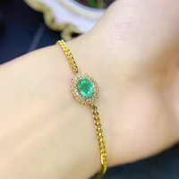 2022 new classic simple emerald bracelet for women fashion girls light green bracelet wholesale designer jewelry party gift