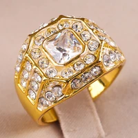 2022 trendy carat ring copper ring for men new fashion temperament high sense attend banquet jewelry gothic