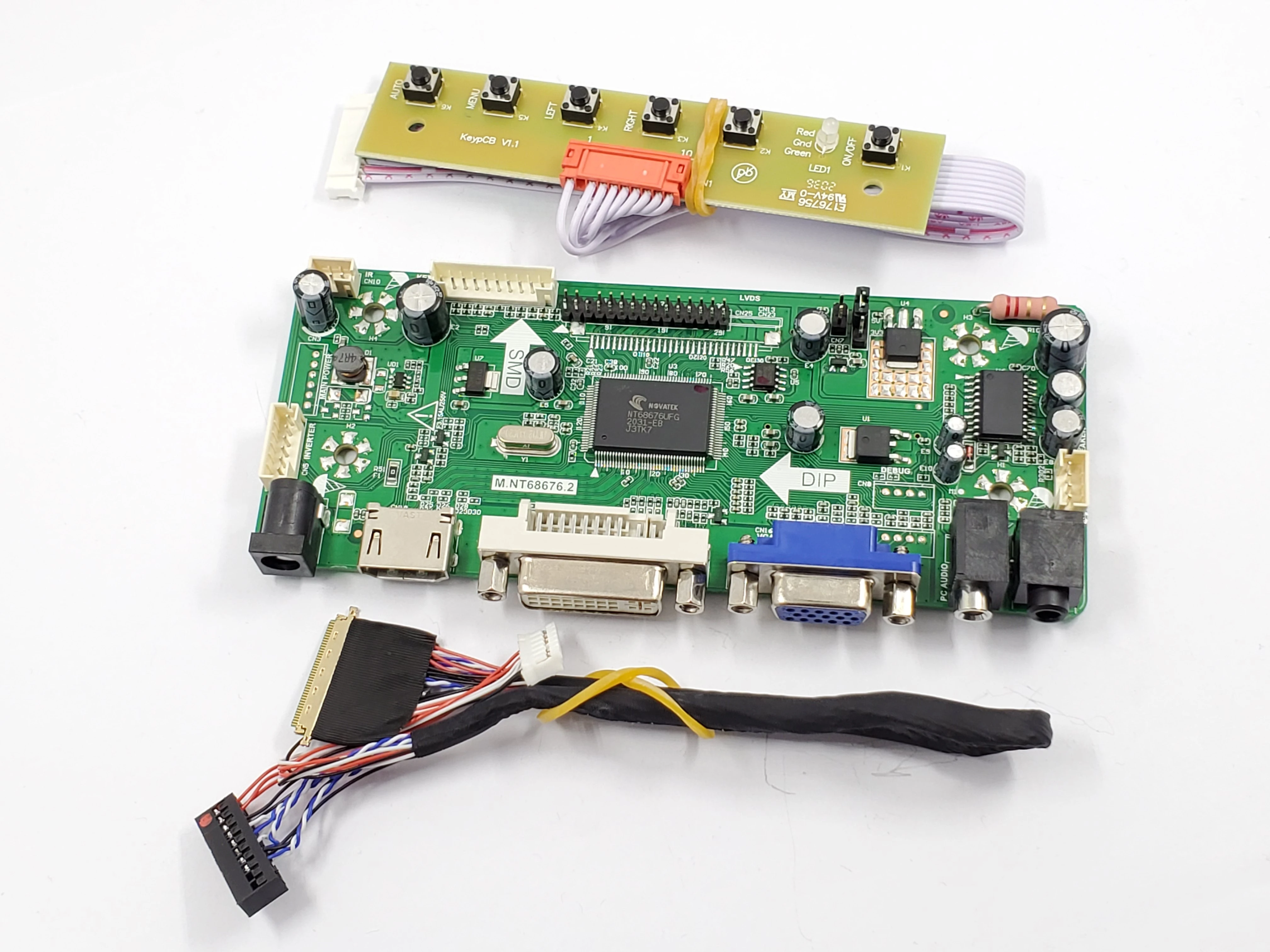 Плата контроллера B156XW02/04 совместимая с HDMI комплект аудиодрайверов DVI VGA дисплей