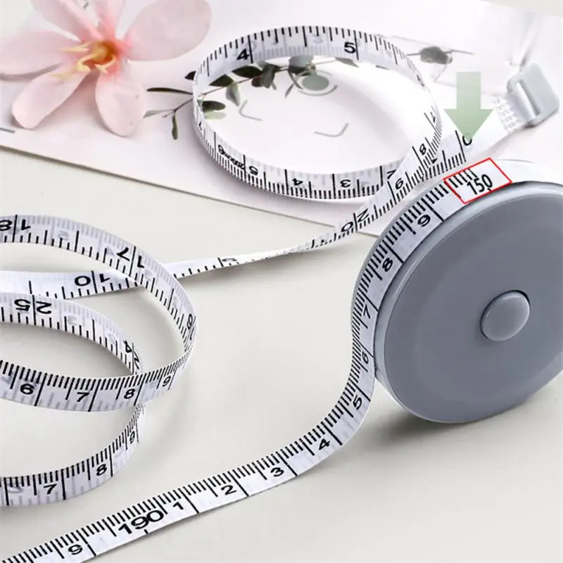 

1pc Mini Portable Tape Measure Double-sided Small Leather Ruler Measuring Clothing Meter Waist Bust Hips Soft Ruler Home Tools