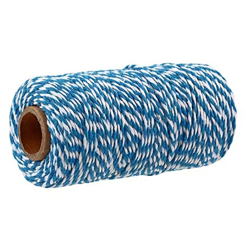 

Двухцветная хлопковая веревка 100 метров