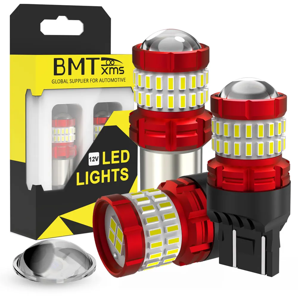 

BMTxms 2x LED Canbus W21/5W 7443 T20 W21W 7440 1157 P21/5W BAY15D Car Reserve Lamps 1156 P21W BA15S Signal Lamp Auto Brake Light